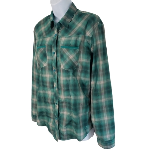 KUHL Ionik Lightweight Fall Layer Plaid Preppy Hiking Walking Shirt - Women's - Picture 2 of 8